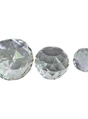 K9水晶玻璃切面球彩虹制造摆件