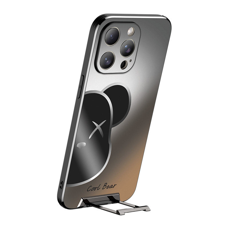 丽簌苹果15promax手机壳适用iPhone16新款17pro磨砂全包14p带支架简约男超薄女高级小众情侣13个性防摔