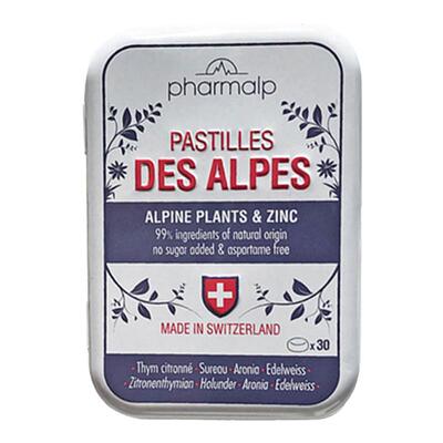 瑞士原装pharmalp阿尔卑斯润喉缓解干痒咽喉润肺不适无糖30粒