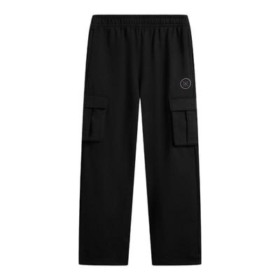 李宁正品男子加绒保暖宽松卫裤