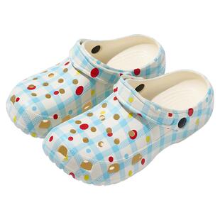 利达妮洞洞鞋女款夏外穿2026新款室内家居厚底防滑防臭可爱凉拖鞋