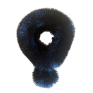 俄罗斯风格狐狸毛围脖真毛女士冬季保暖双面皮草围巾狐狸皮毛领子