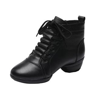 英之恋2026秋季新款舞蹈鞋广场舞鞋女真皮软底现代水兵妈妈跳舞鞋