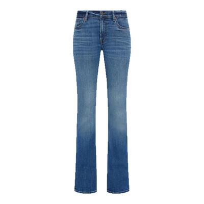 7 For All Mankind女25早春新品百搭显瘦微喇喇叭牛仔裤时尚高级