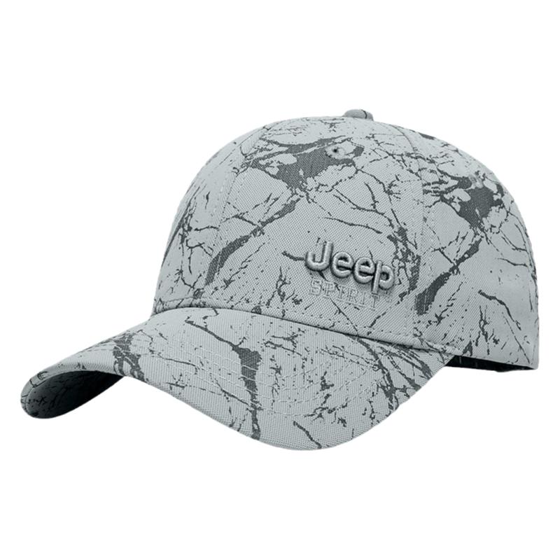 JEEPSPIRIT吉普新款刺绣帽子迷彩帽子硬顶男春秋棒球帽休闲百搭帽