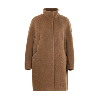 HONRN/红人羊驼毛羊毛呢大衣外套