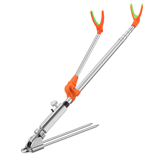 本诺钓鱼炮台鱼竿支架不锈钢鱼杆架杆支撑架手竿杆架台钓地插架子