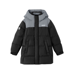 斯凯奇童装冬季流行儿童羽绒服外套小暖宝中大童男女款上衣连帽