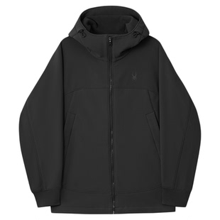 SPYDER蜘蛛秋冬女子复合摇粒绒户外运动针织连帽软壳夹克25MF112W