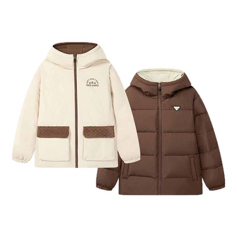 361童装儿童两面穿羽绒服