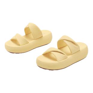 星期六拖鞋女款夏季外穿2025新款厚底增高凉鞋配裙子软底沙滩鞋子