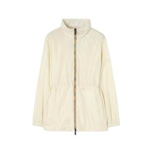 【天猫】BURBERRY女装 格纹饰带短款尼龙风雪大衣 81270191