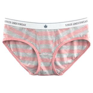 【3件8折】52025女士内裤三角平角健康植物染色莫代尔透气