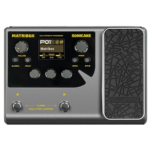 sonicake matribox电吉他综合效果器贝斯IR内录声卡鼓机伴奏二代