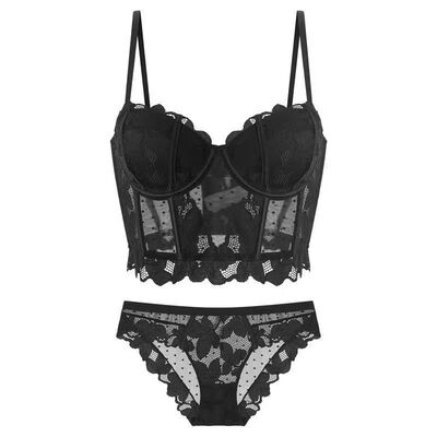 维多利亚性感内衣女小胸聚拢文胸