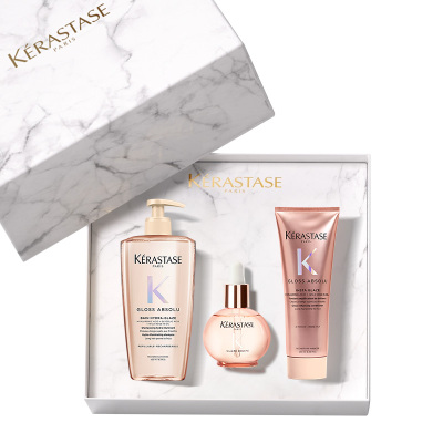 【店播尊享】卡诗釉光玫瑰护发精油洗发水护发素套装礼盒小粉珠