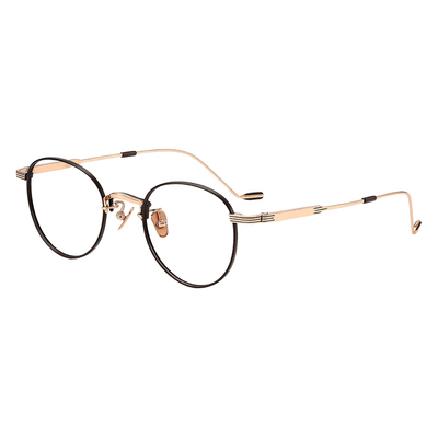 ELLE钛合金属圆框眼镜