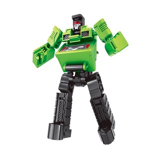 儿童变形益智玩具宝孩星小六神大力神模型礼物迷你6合1合体工程车