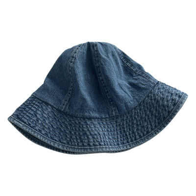 春秋季新款防晒盆帽时尚显脸小百搭遮阳帽子高颜值牛仔渔夫帽女