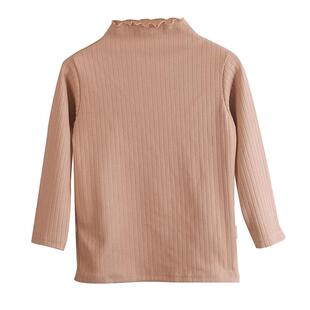 儿童磨毛保暖德绒打底衫冬装女童高领发热针织秋衣宝宝T恤中大童