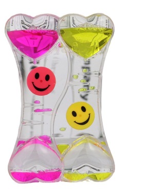 创意心形亚克力沙漏桌面摆件