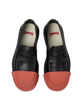 camper可换鞋头真皮乐福鞋休闲鞋