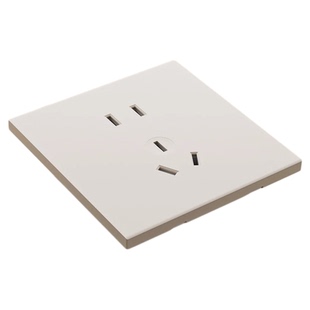 国际电工奶油黄86暗装一灯双开双控开关面板单开双开三开双联三联