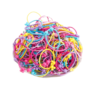 一次性橡皮筋强拉不断糖果色儿童宝宝发圈发饰小饰品头绳黑大人用