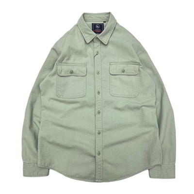 厚重磅衬衫纯棉水洗美式军工复古