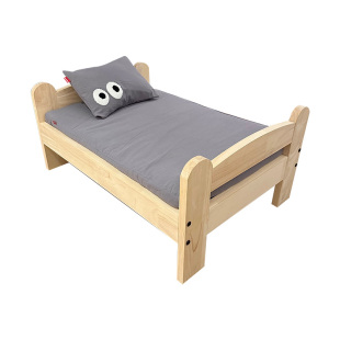 宠物狗狗猫咪离地小木床远离潮湿中小型犬可拆洗床垫全实木行军床