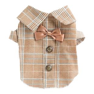 宠物猫咪泰迪比熊小型犬狗狗衣服夏季春秋帅气情侣装西装衬衫礼服