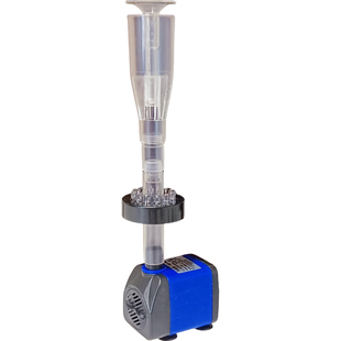 中号透明蘑菇喷泉水族鱼缸假山池婚庆造景循环流水景观彩灯喷泉头