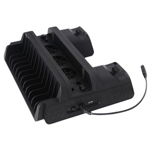 TP4-882 PS4/SLIM/PRO多功能散热底座 PS4底座散热风扇+碟架+双充