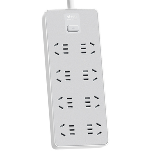 公牛插排插板接线板拖线板6位五孔家用经典款插座八位总控Z1081T