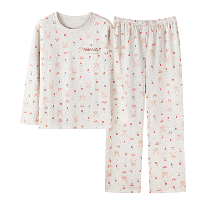 卡之恋女士纯棉睡衣春秋长袖