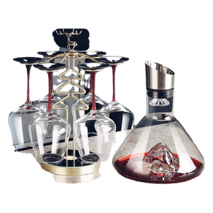 高级感勃艮第红酒杯醒酒器套装家用轻奢葡萄酒高脚高档现代酒具