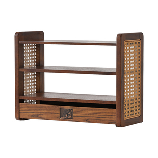 2025新款多功能厨房台面多层实木置物架调料用品收纳架一体靠墙架