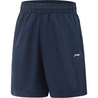 李宁童男反光运动短裤童装