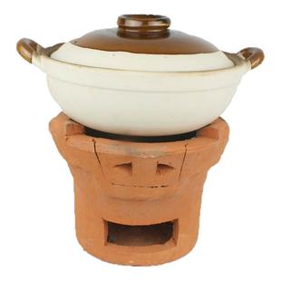 炭炉木炭火锅老式陶土红泥炉户外烧烤风炉复古商用土灶环保油罐炉