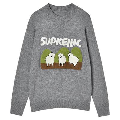 套头上衣含羊毛外穿毛衣