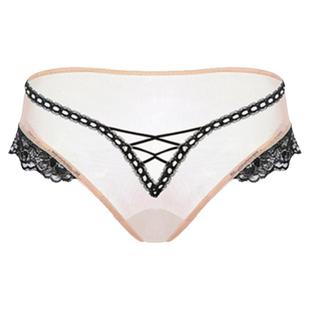 「LA」午夜简讯*原创设计蕾丝绑带花边甜美纯欲性感镂空三角内裤