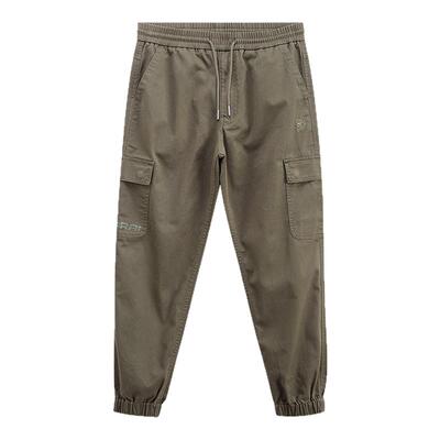 ONIARAI/鬼洗25秋季新品两侧口袋弹力腰束脚工装男式长裤 24B4436