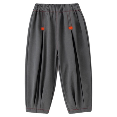 [100%全棉]儿童纯棉裤子嘟嘟家宝宝新年男童女童冬季童装婴儿衣服