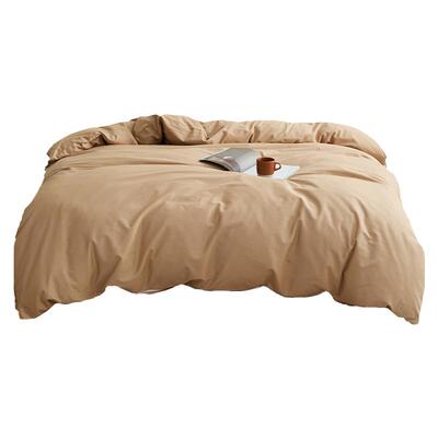 100s全棉纯棉加厚单人磨毛被套