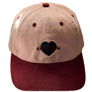 正品限定nabe nara爱心和平反战拼色棒球帽子女宽檐鸭舌帽大头围