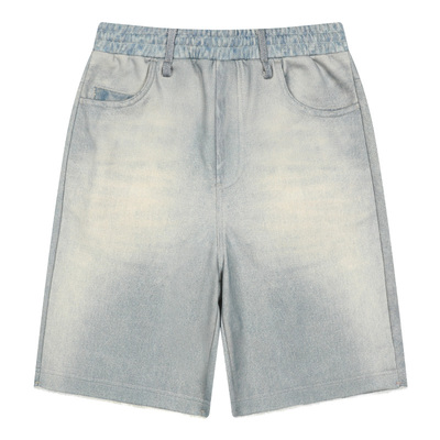 mostwanted牛仔数码转印5分卫裤