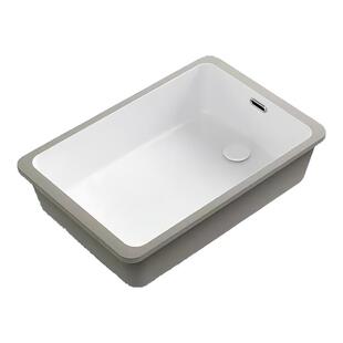 竖装台下盆阳台侧排水陶瓷嵌入式洗手盆洗衣机家用侧下水洗脸盆小