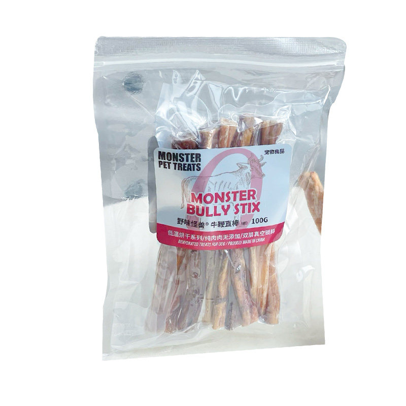 Monster宠物无添加风干兔脊牛鞭猪鞭磨牙洁齿骨耐啃解馋狗狗零食