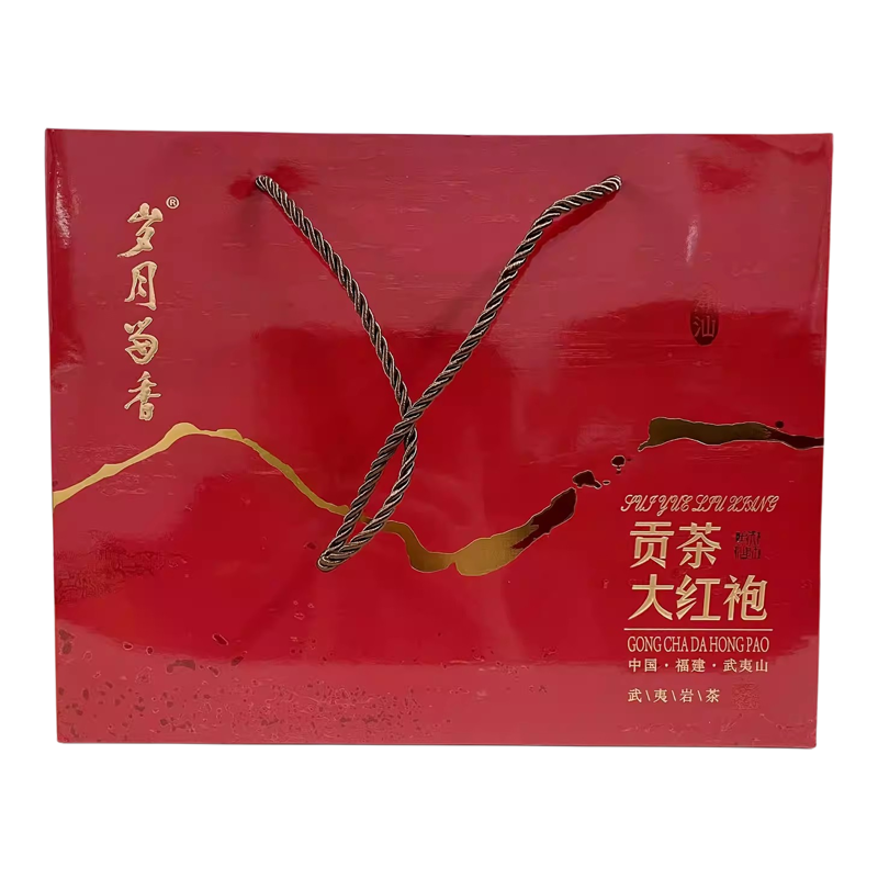 岁月留香 贡茶大红袍 武夷岩茶 浓香型 小泡礼盒装150克 乌龙茶