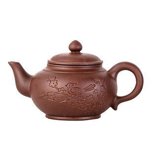 复古风紫砂壶大容量茶壶单壶家用大号中年多人泡茶壶朱泥中式茶具